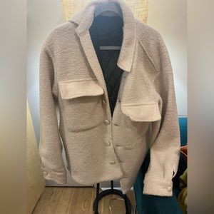 Storets White chunky shacket